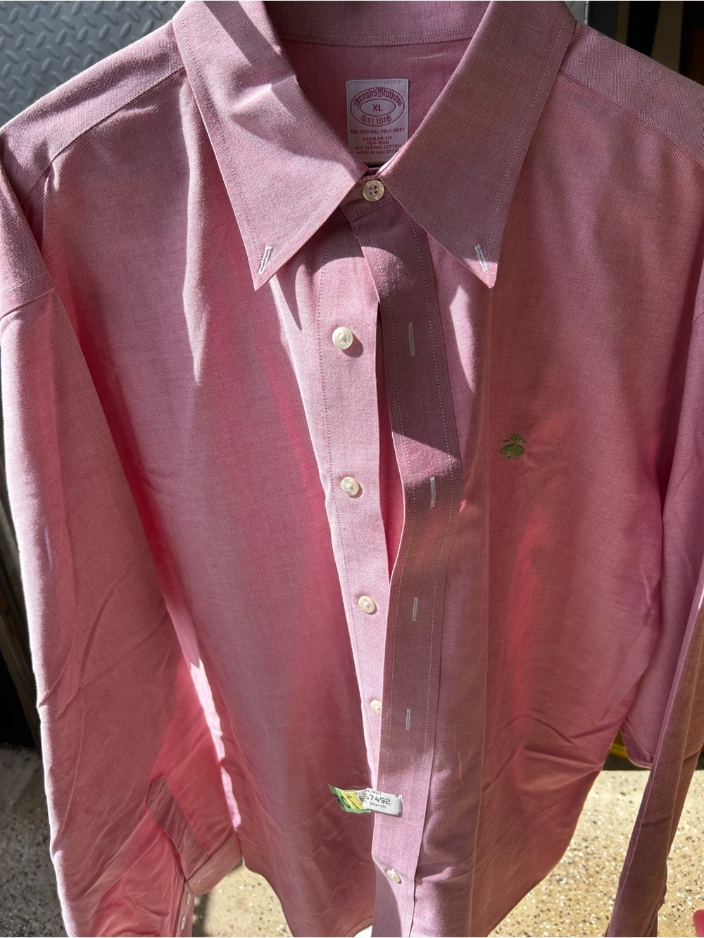 Brooks Brothers Pink Long-Sleeve Dress Shirt